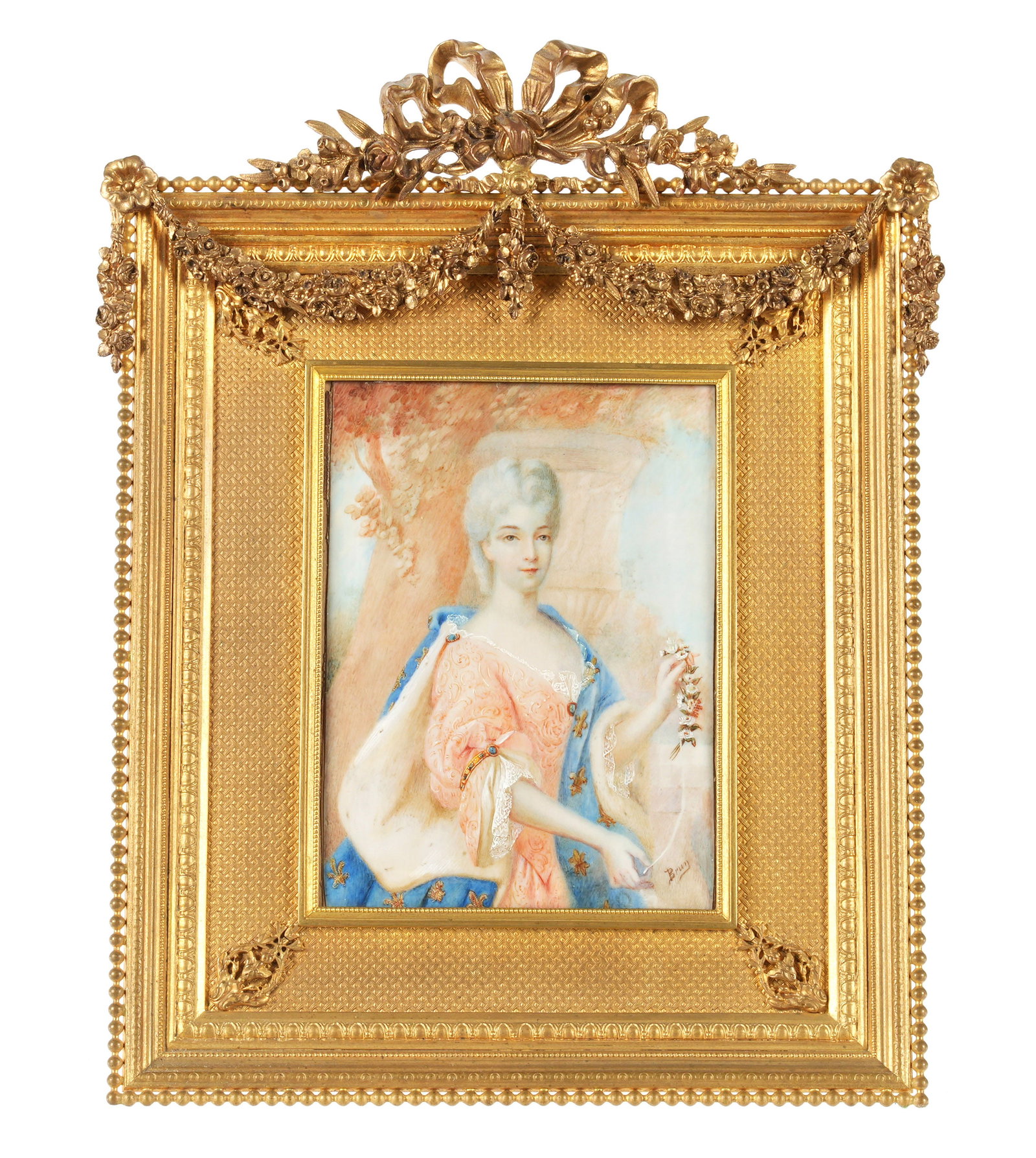 French Miniature Portrait of a Woman (1 of 2)