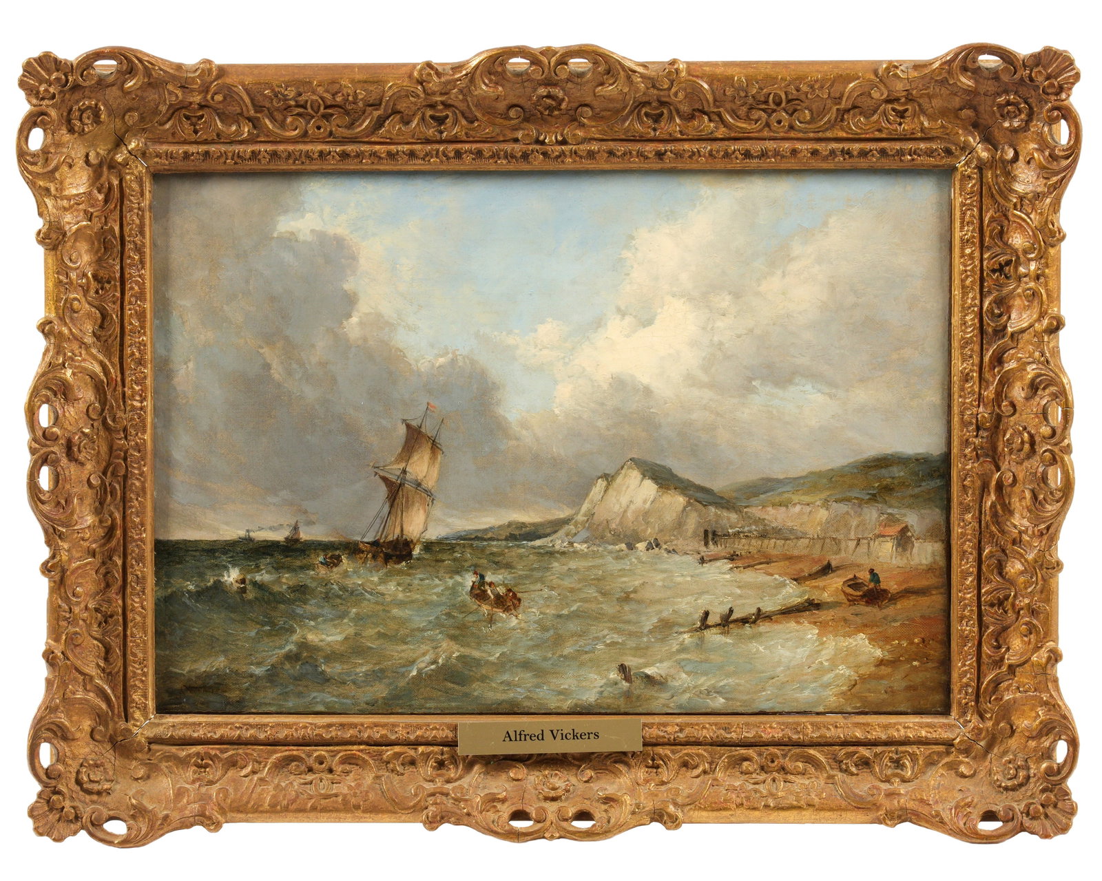 Alfred Vickers Sr. "Sailing Close to Shore" (1 of 7)