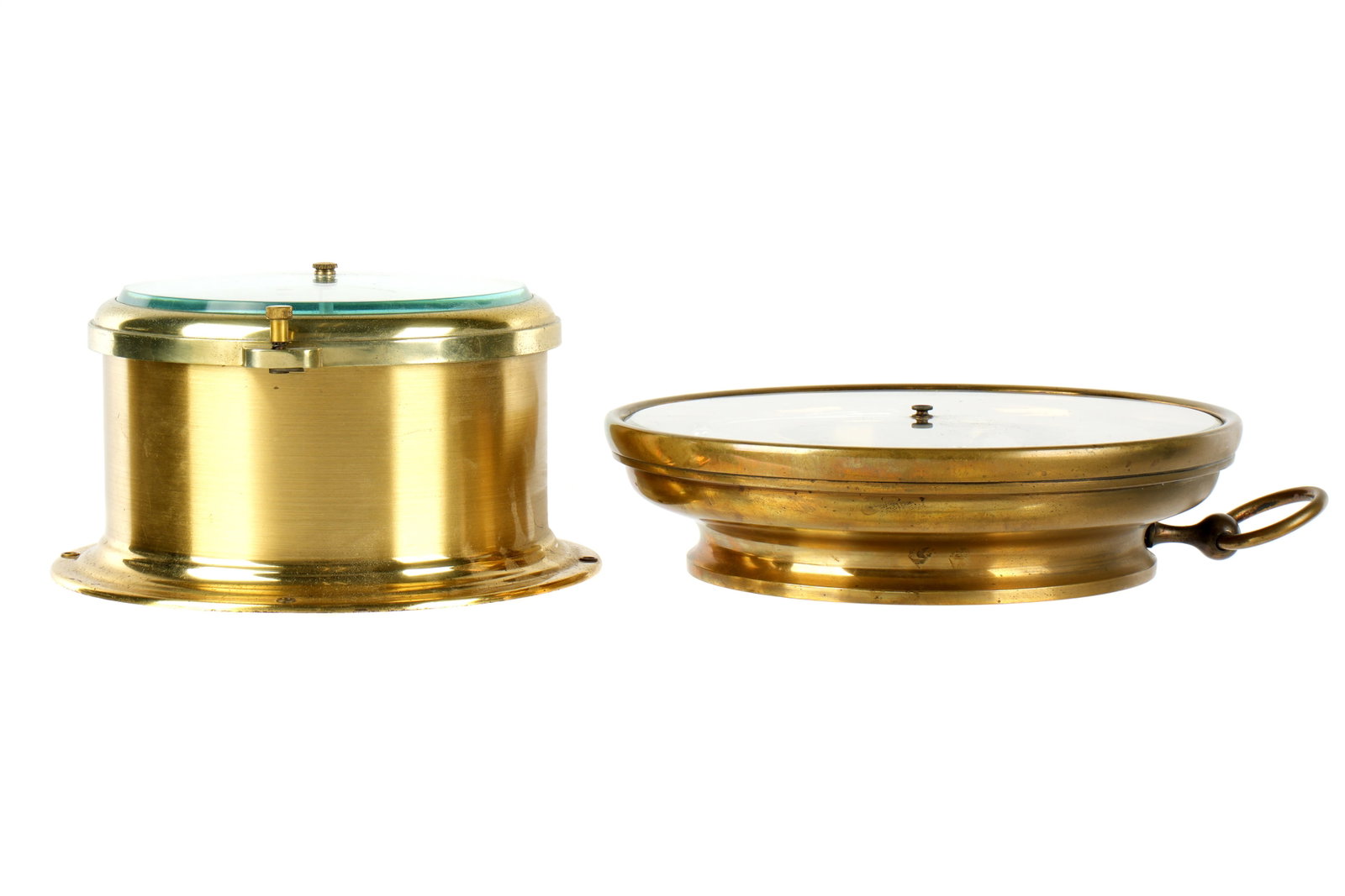 Two Brass Ships Barometers - 2