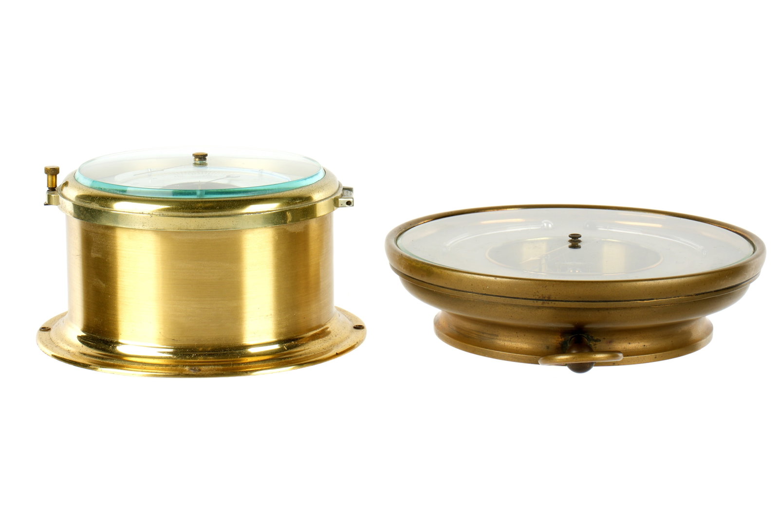 Two Brass Ships Barometers - 3