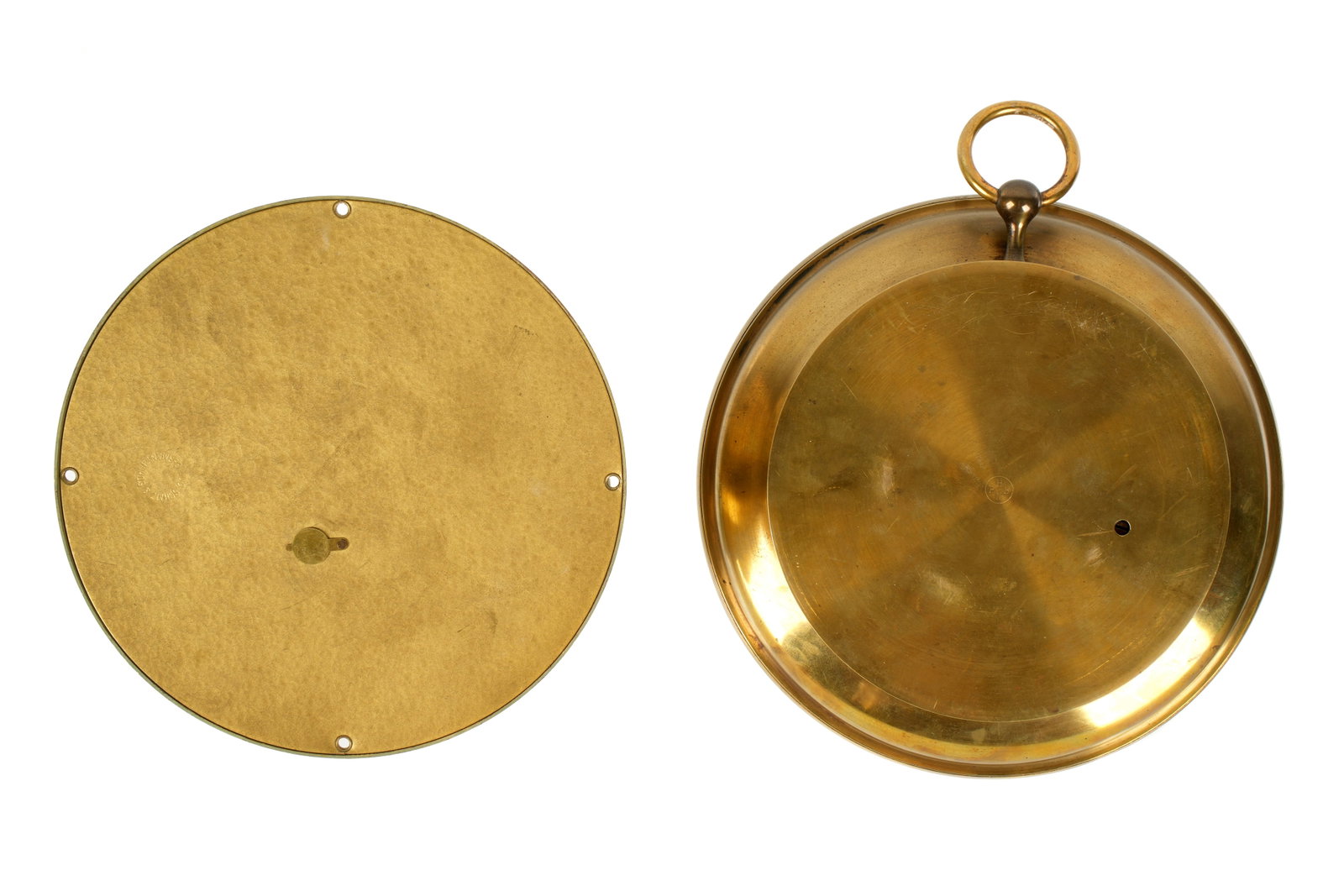 Two Brass Ships Barometers - 5