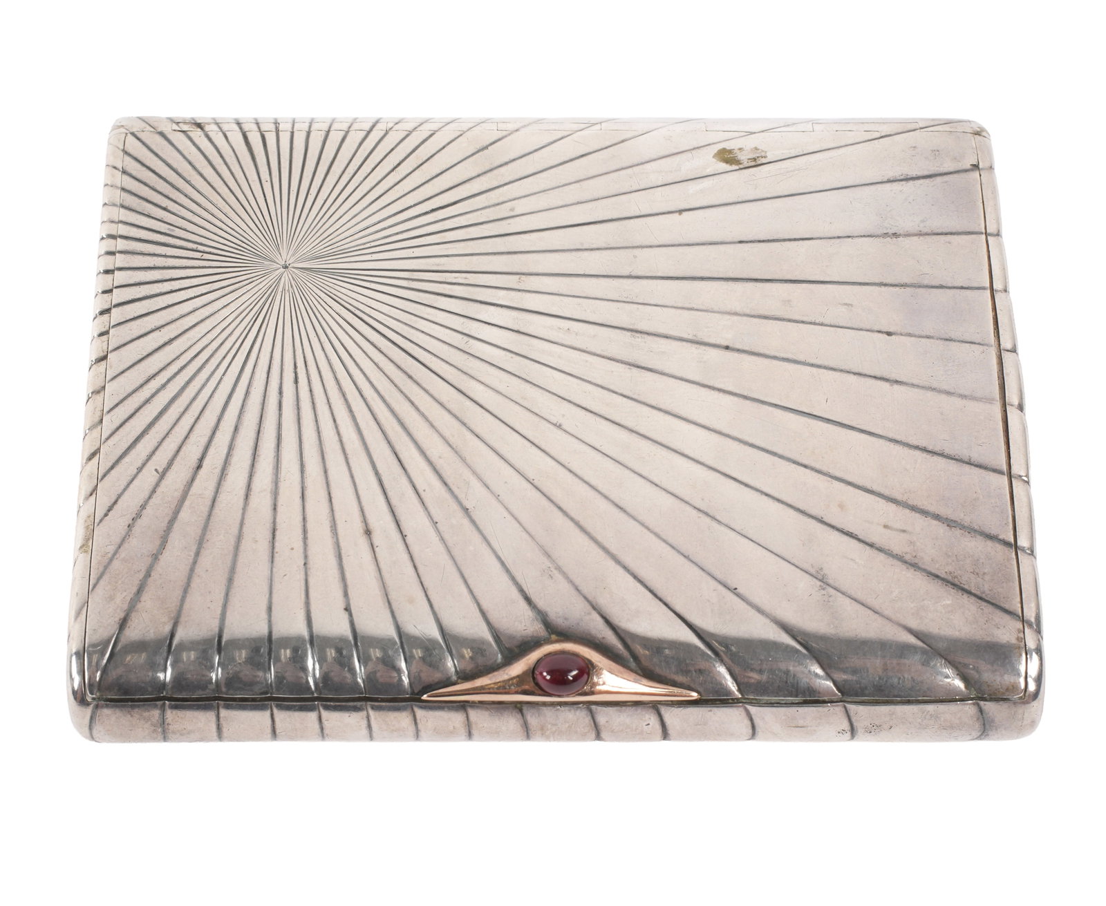 Russian Silver Gold and Ruby Card Case - 6