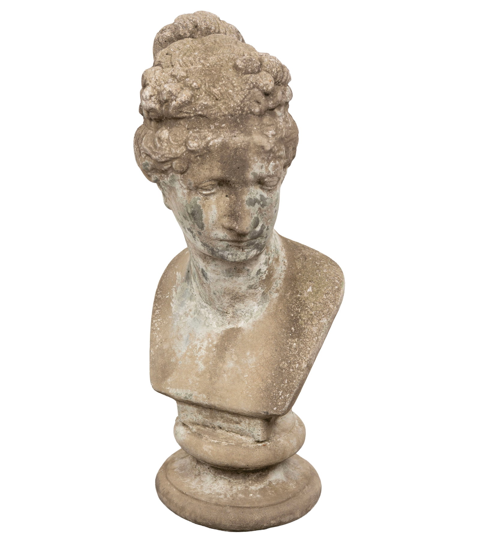 Italian Poured Stone Garden Bust of Venus (1 of 6)