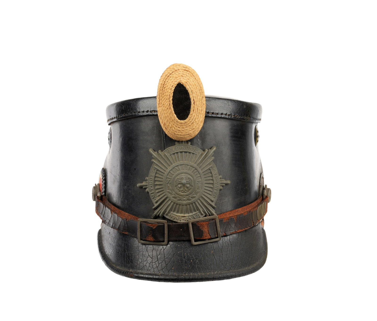 WWI Imperial German M1915 Jager Shako Helmet (1 of 9)