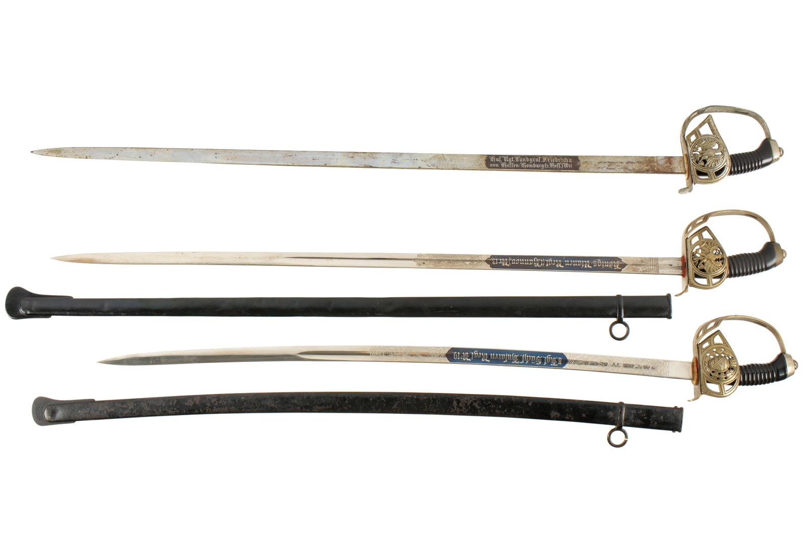 Three Prussian Imperial German M1889 Swords - 2