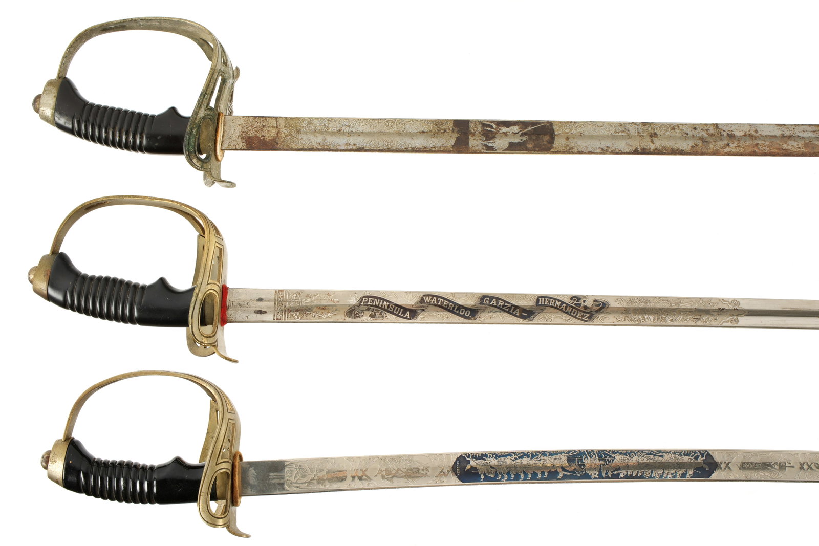 Three Prussian Imperial German M1889 Swords - 4