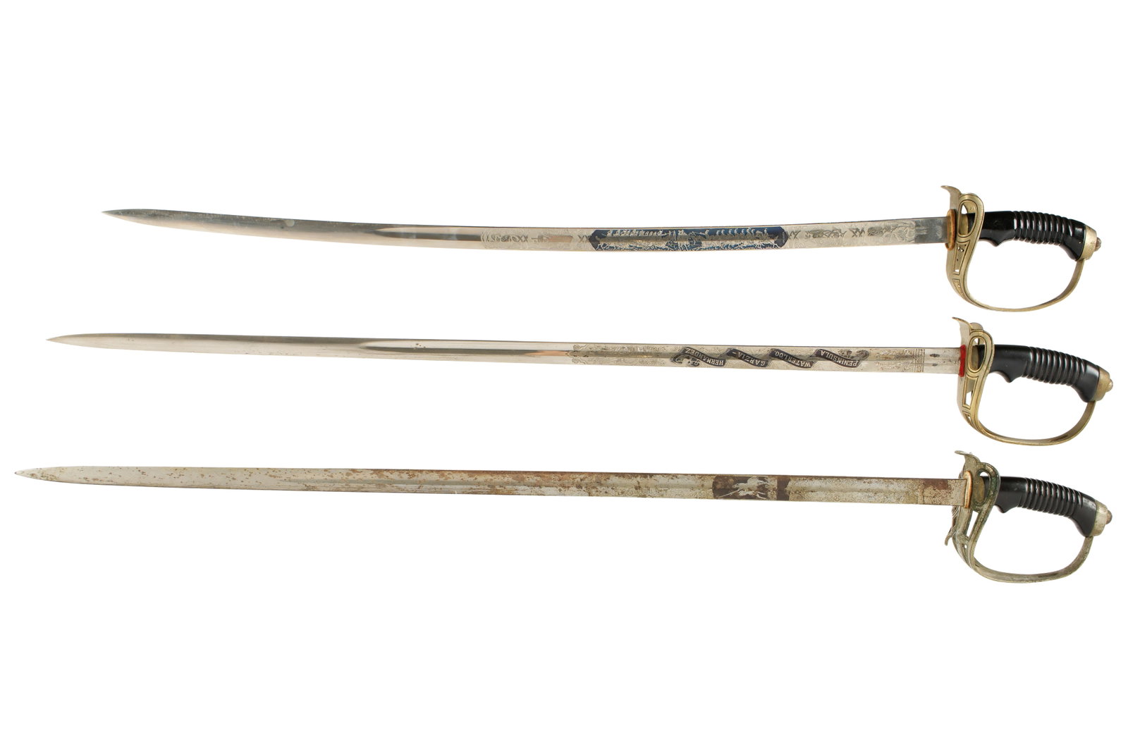 Three Prussian Imperial German M1889 Swords - 5