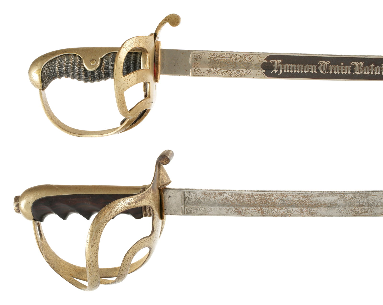 2 Prussian Imperial German Train Battalion & Cavalry Swords (1 of 7)