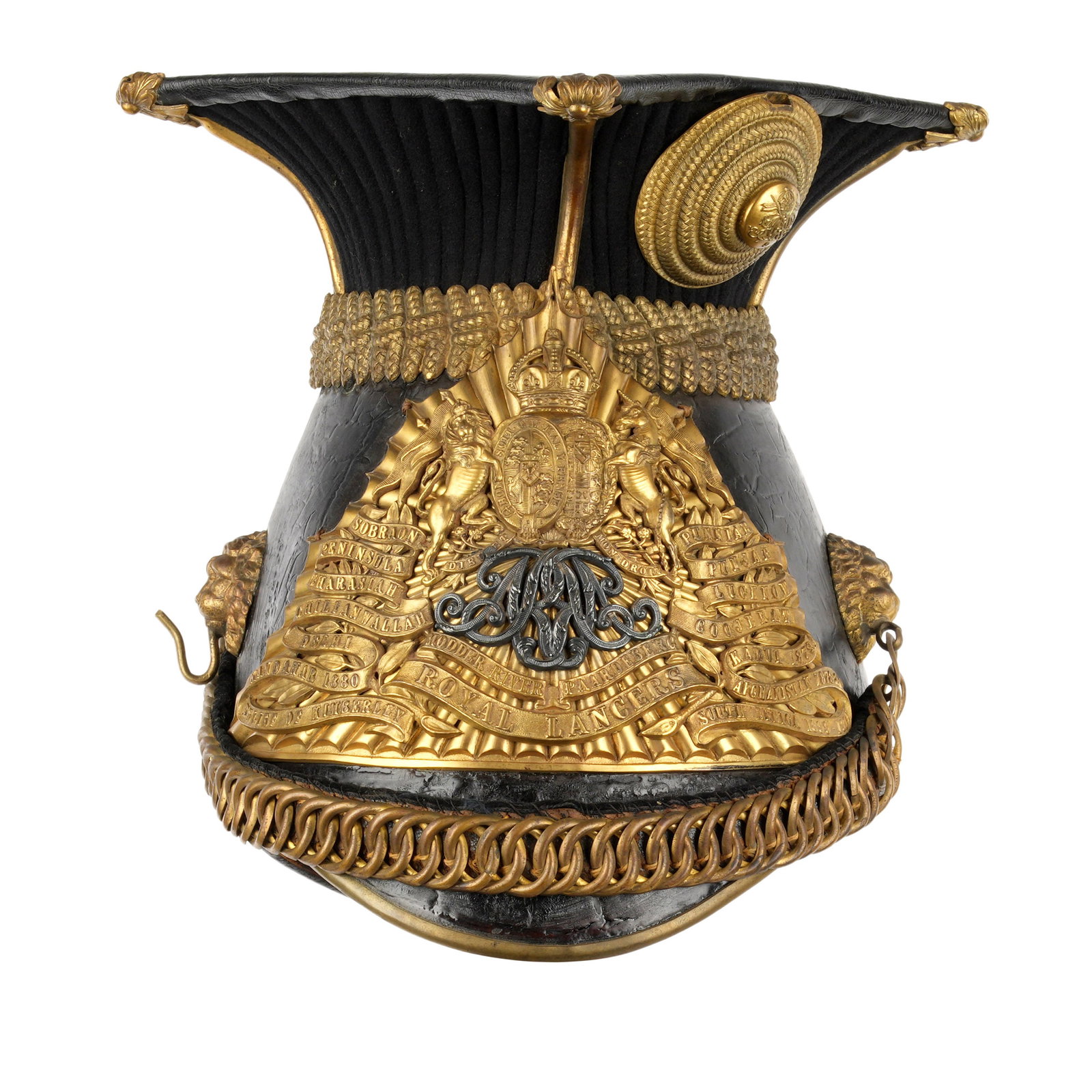 British Royal Lancers 9th Regiment Czapka Helmet (1 of 8)