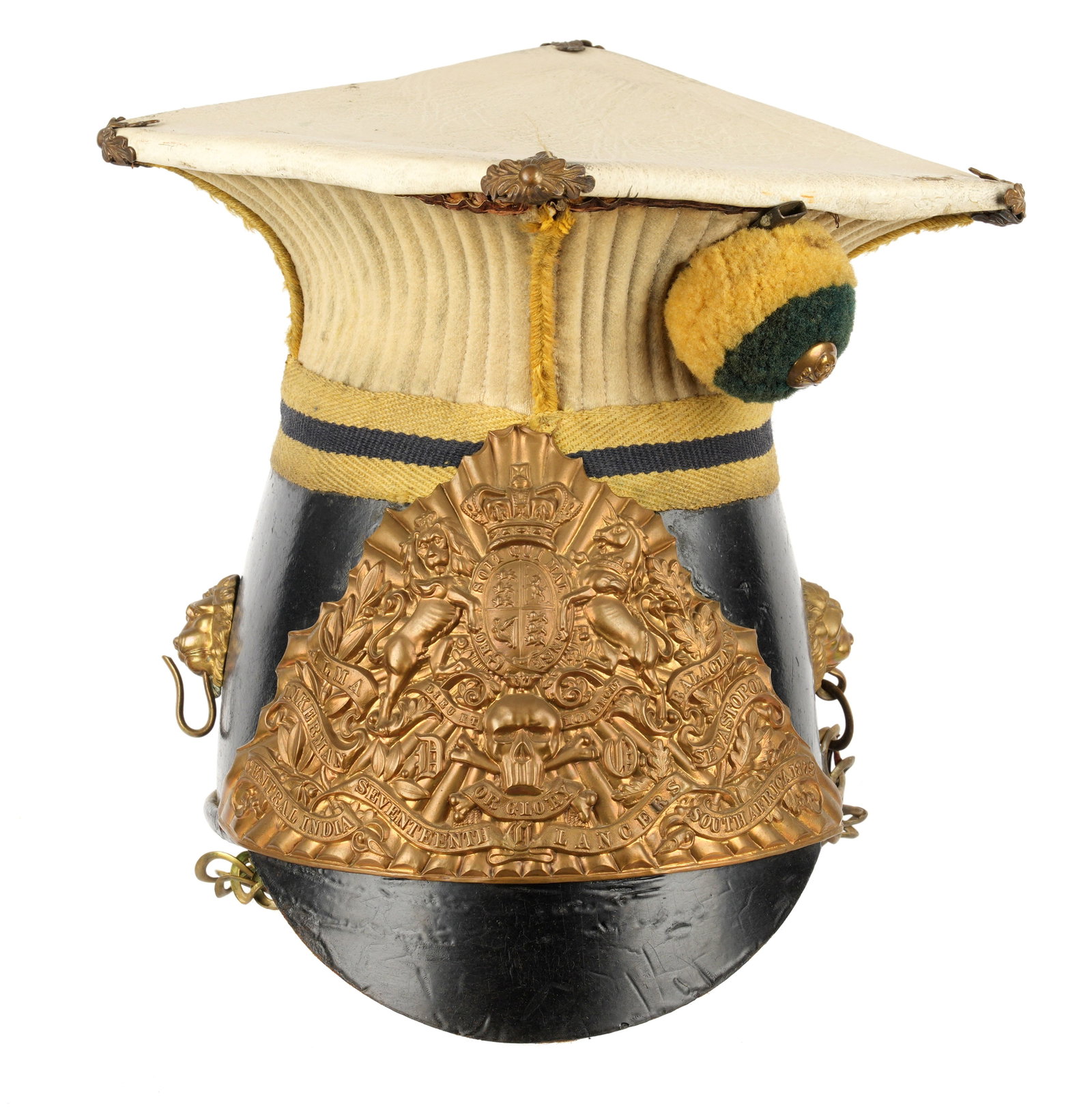 British Officers Czapzka Lancers Helmet White: Full Description and condition coming soon.