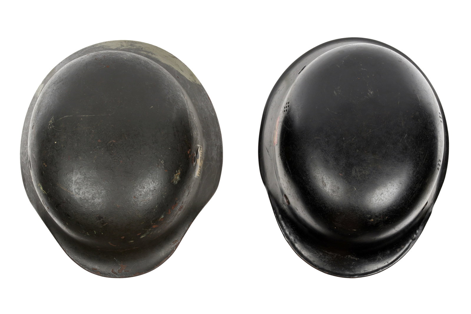 Two German WWII Helmets - 6