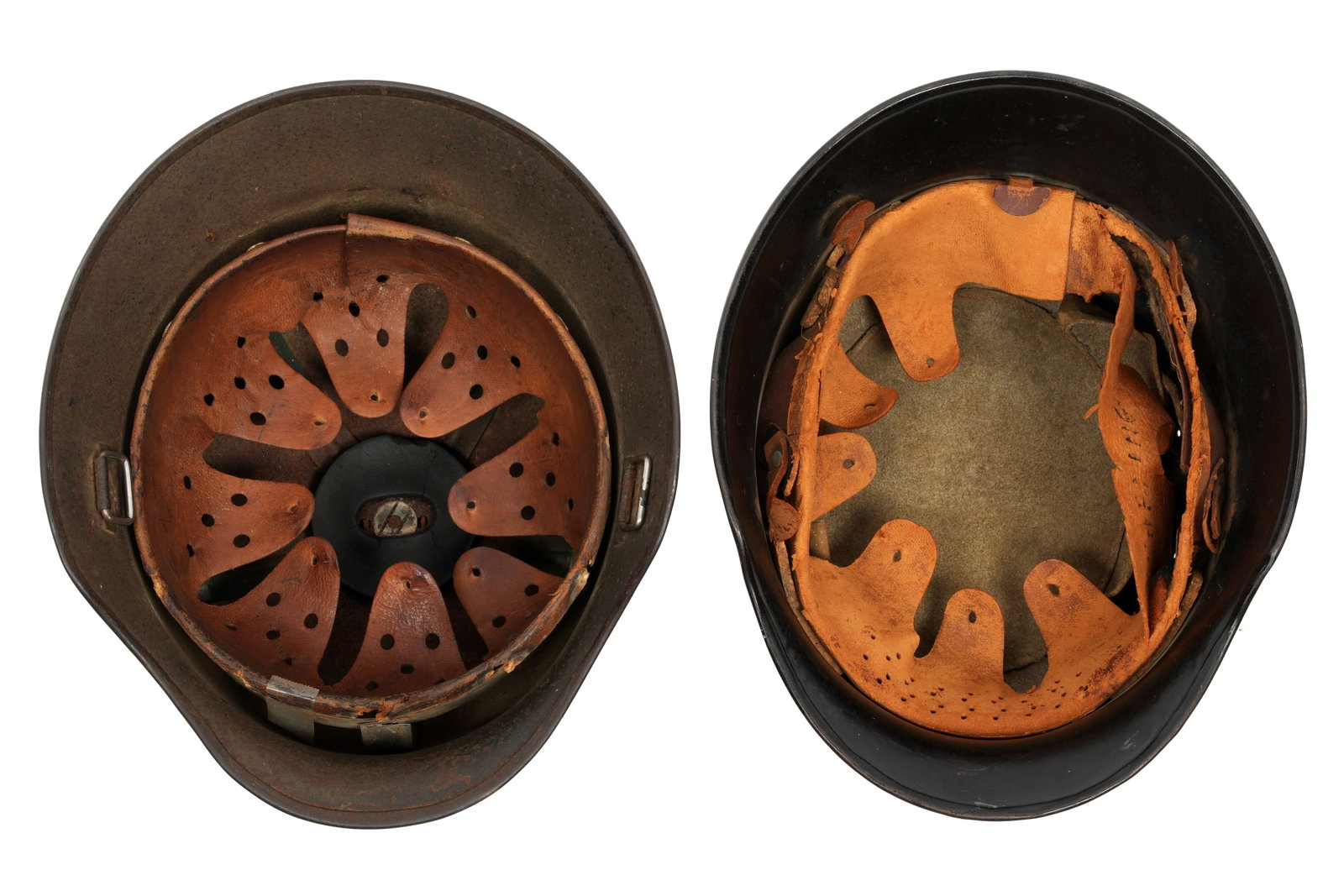 Two German WWII Helmets - 7