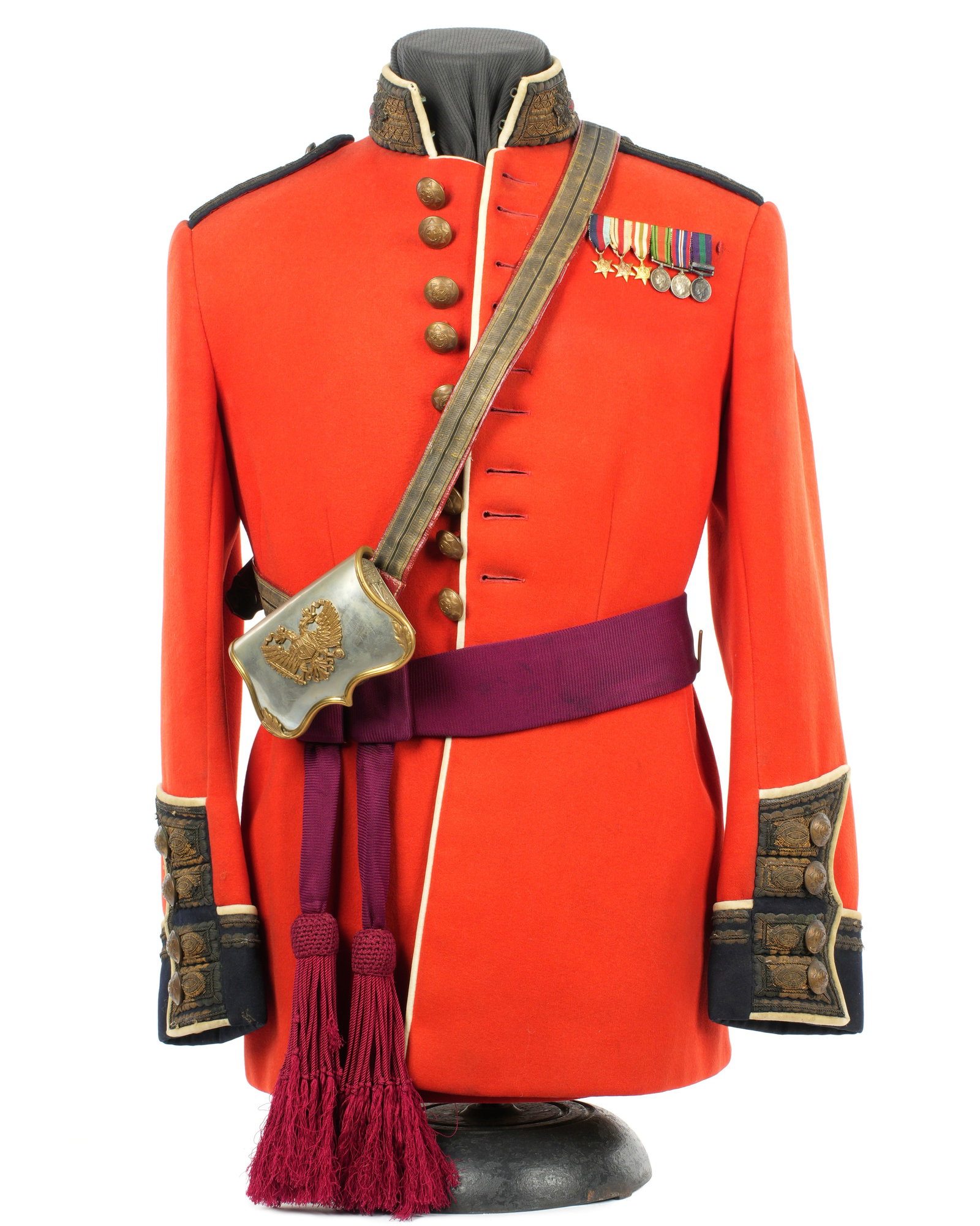WWI British Officers Tunic Sash and Cartridge Box (1 of 7)