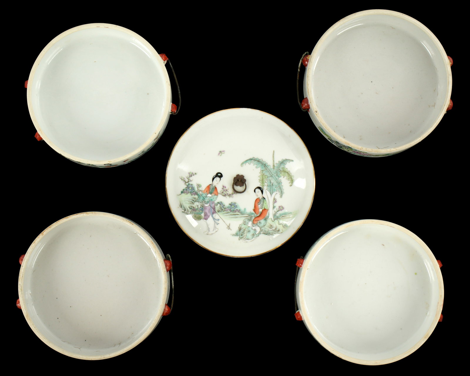 Chinese Porcelain Four Stack Box - 7