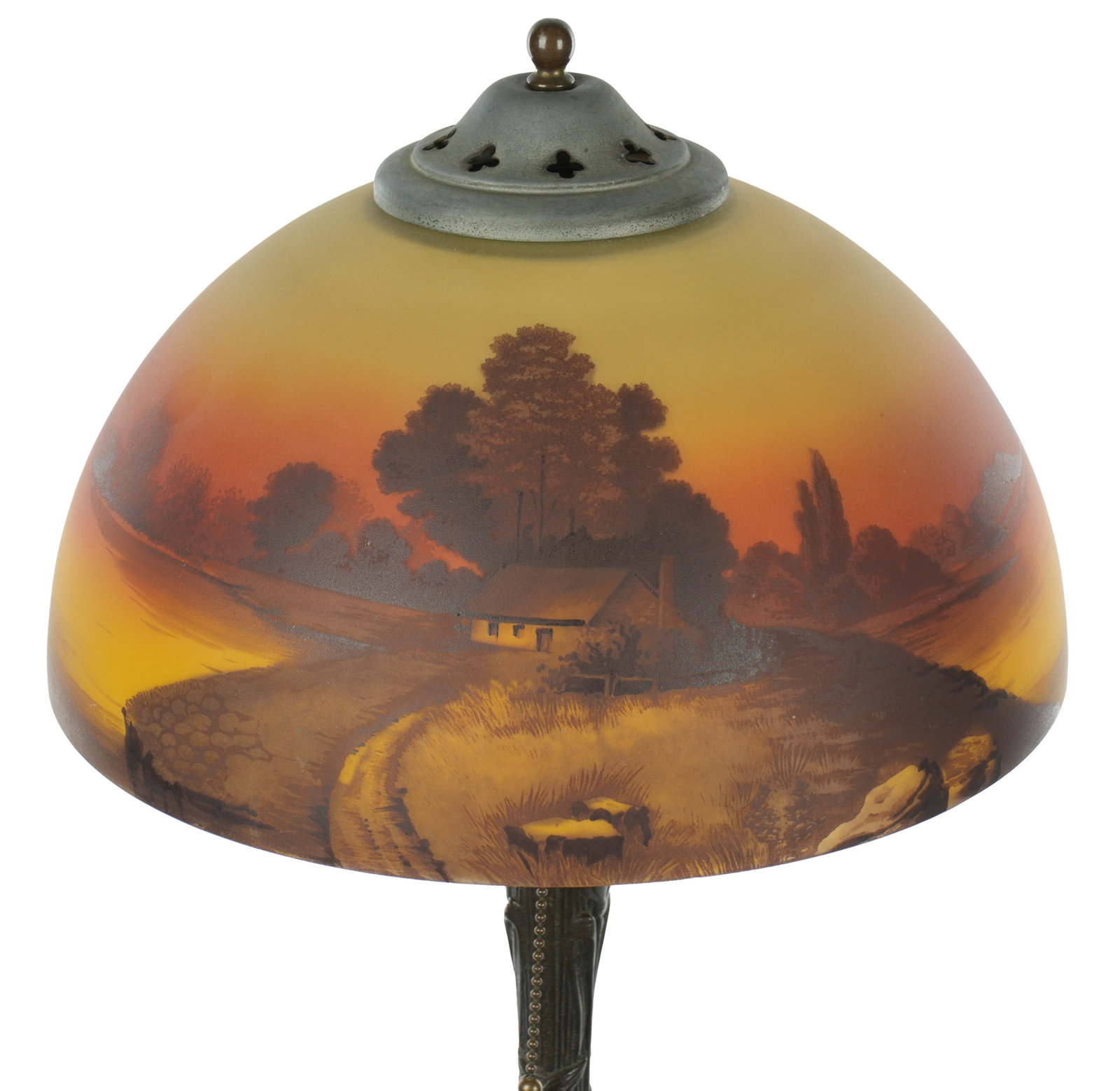 Reverse Painted Table Lamp - 3