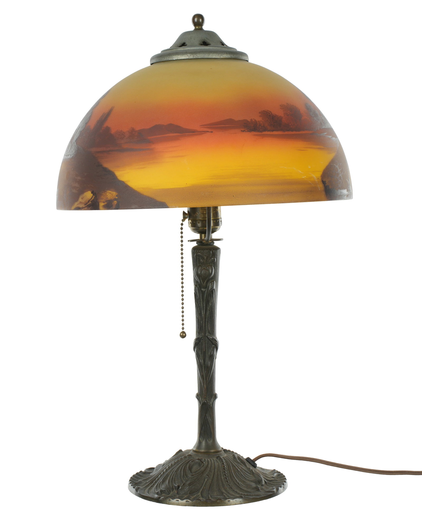 Reverse Painted Table Lamp - 4