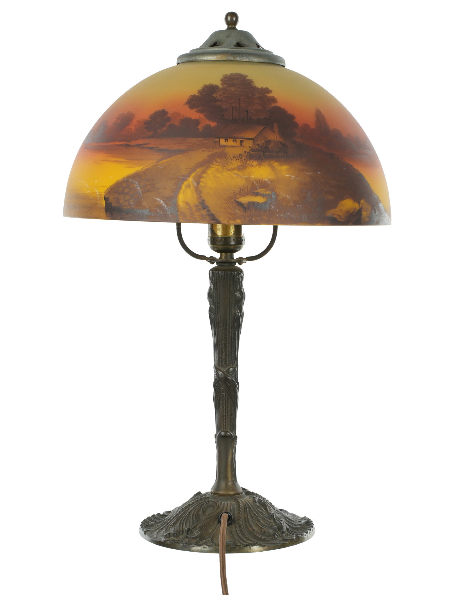 Reverse Painted Table Lamp - 5