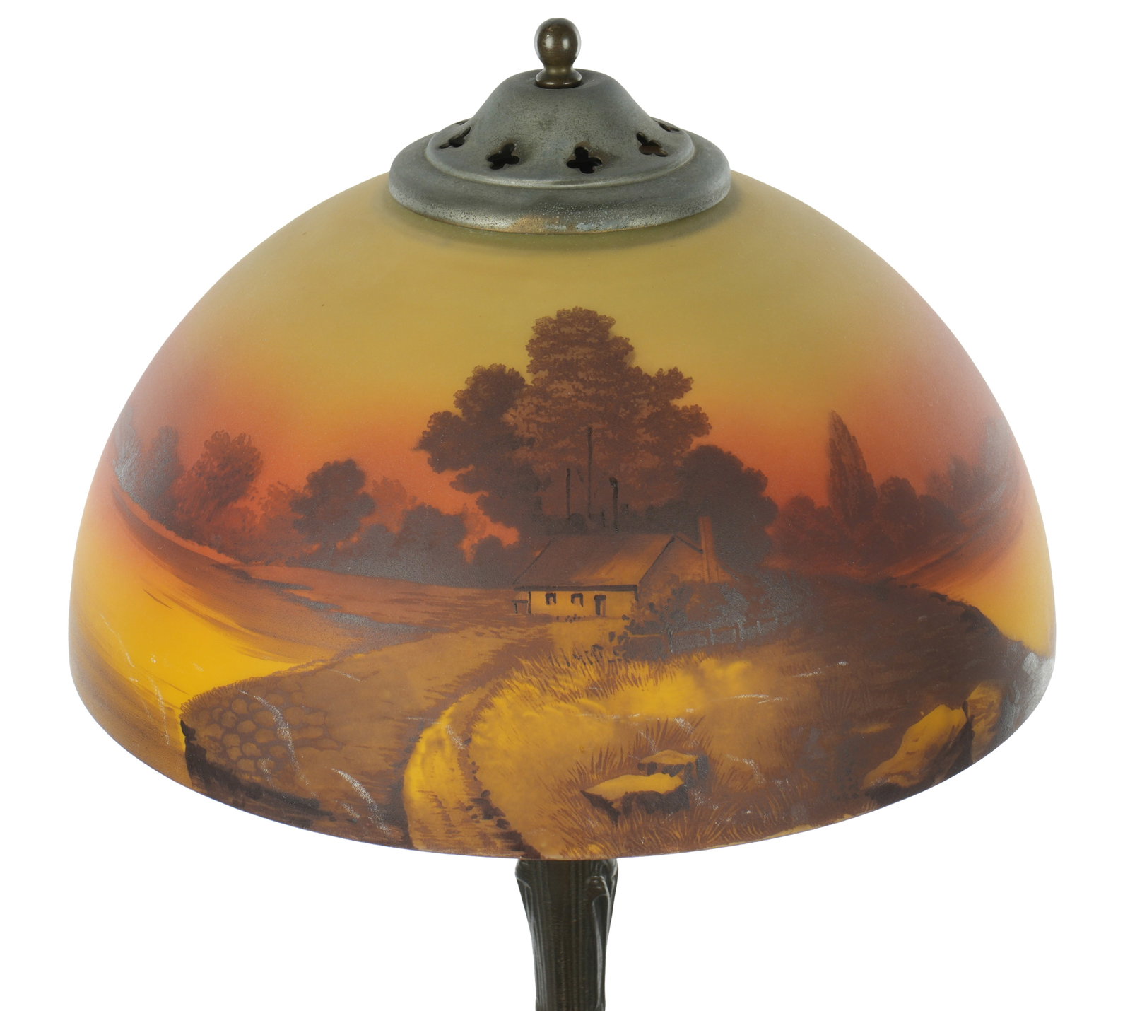 Reverse Painted Table Lamp - 6