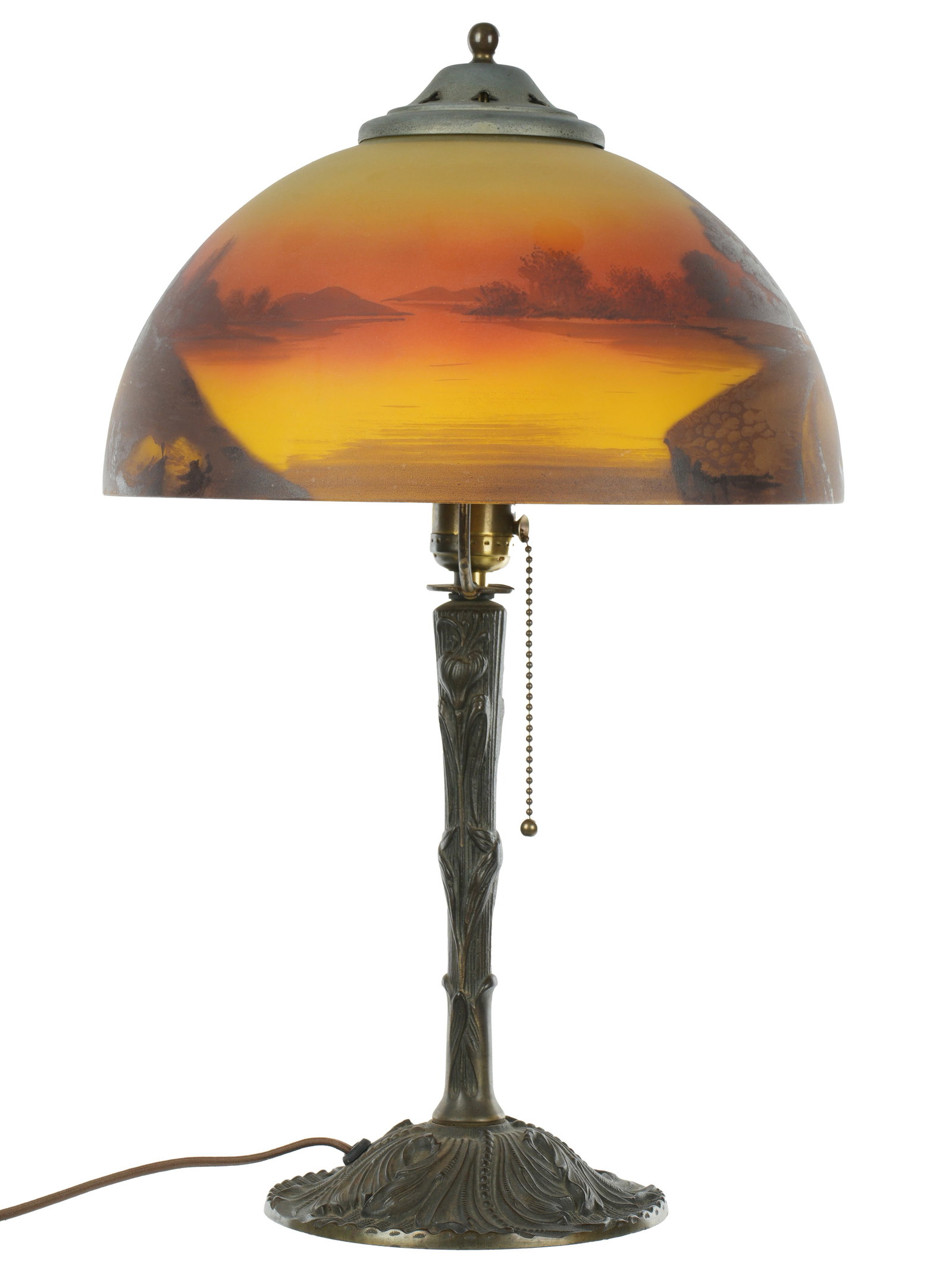 Reverse Painted Table Lamp - 7