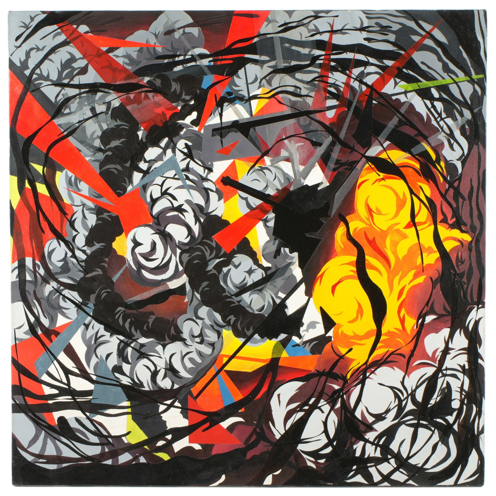 Rushern Baker the IV Abstract Composition Painting (1 of 8)