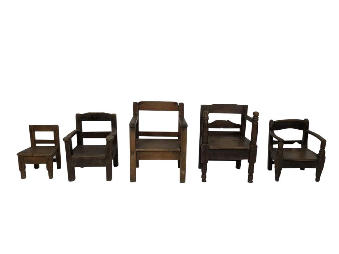 Grouping Miniature Chairs, Spanish Colonial (1 of 6)