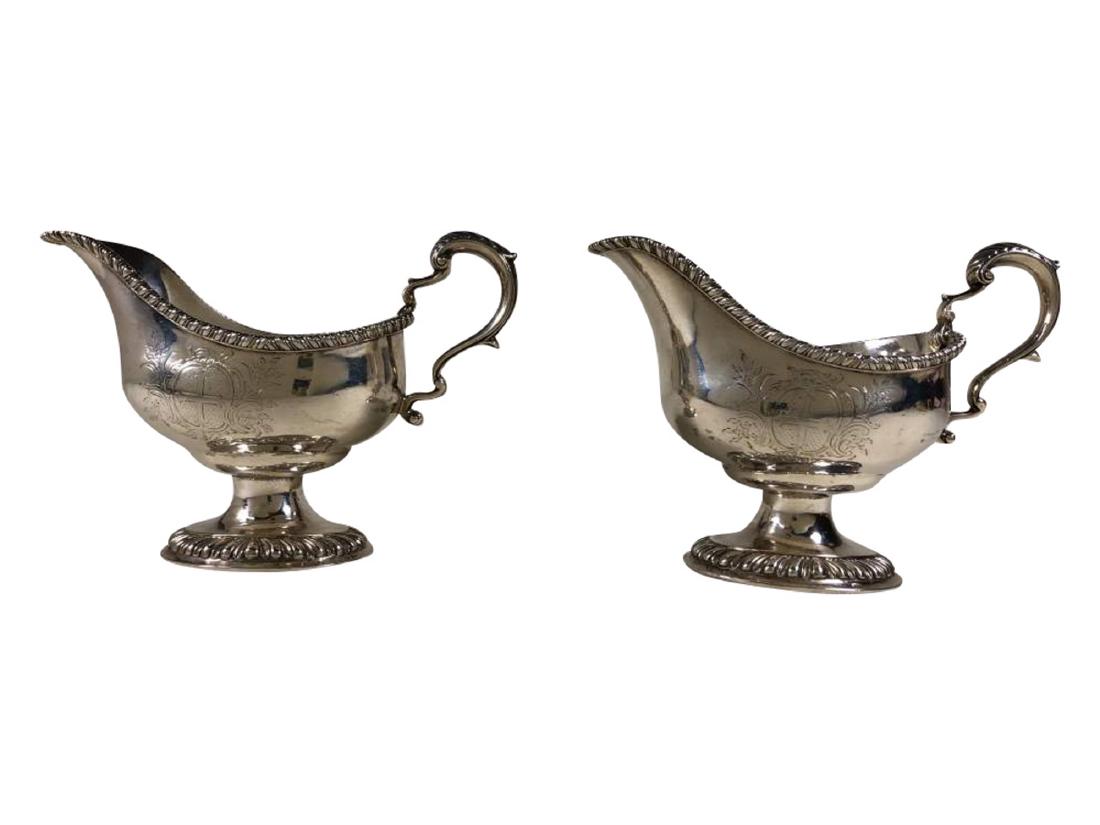 Pair of George III Sterling Silver Sauce Boats (1 of 7)