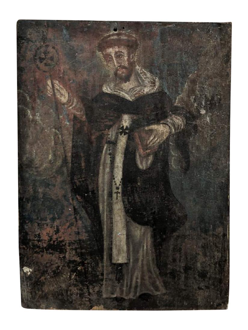 Polychrome Retablo of Saint Francis Assisi (1 of 6)