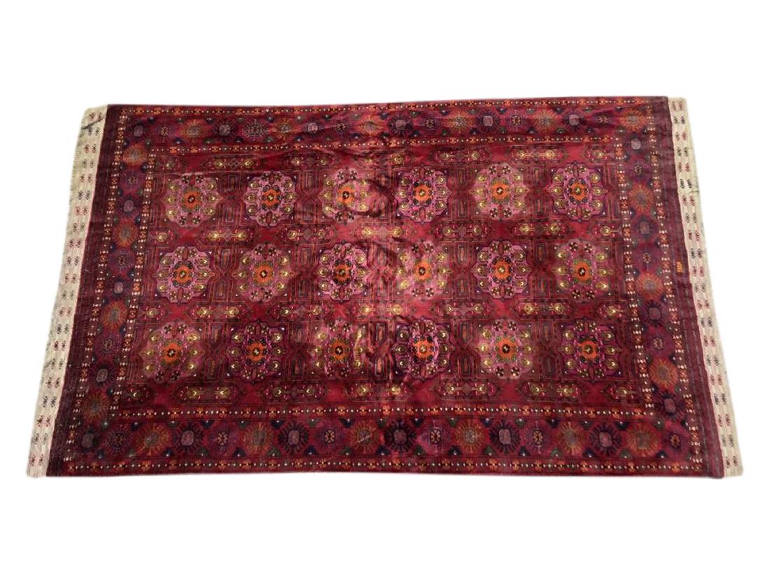 Antique Hand Woven Bokhara Carpet (1 of 4)