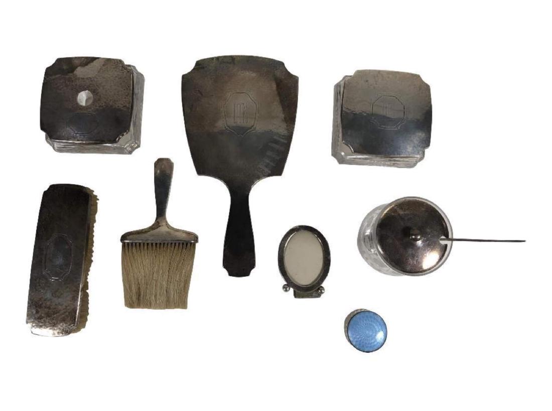 Vintage 8-Piece Sterling Silver Dresser Set (1 of 8)