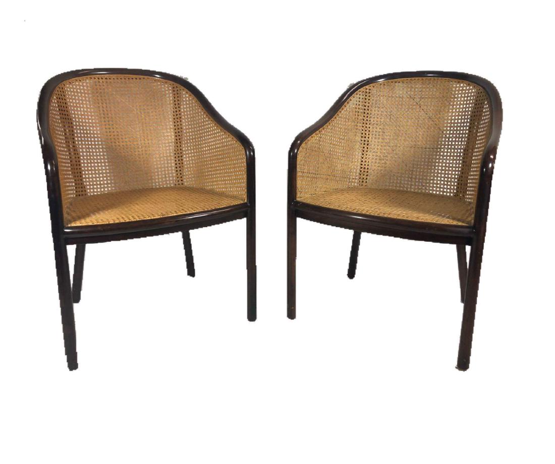 Pair of Ward Bennet Cane Chairs (1 of 8)