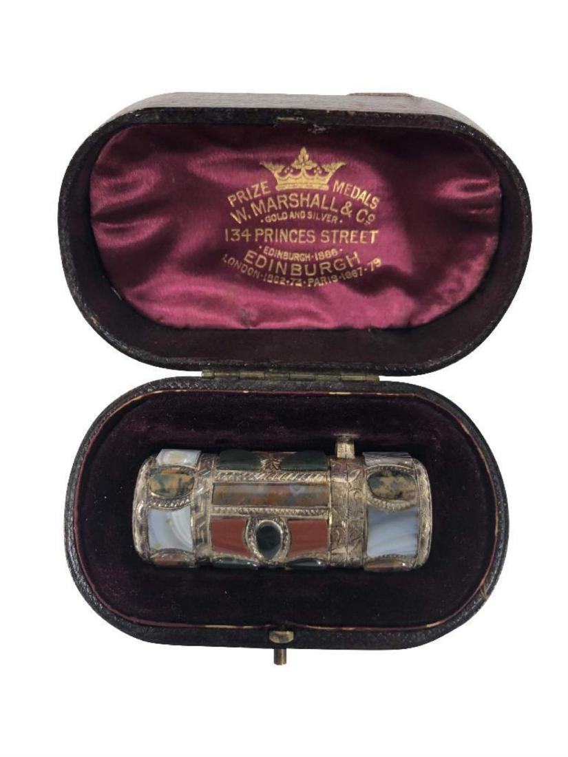 Hardstone and Sterling Silver Snuff Bottle (1 of 9)