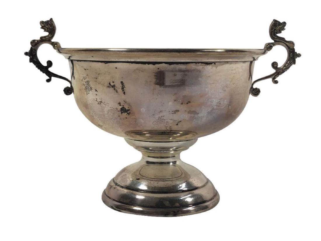 Cartier Sterling Silver and Vermeil Dragon Handled Bowl (1 of 4)