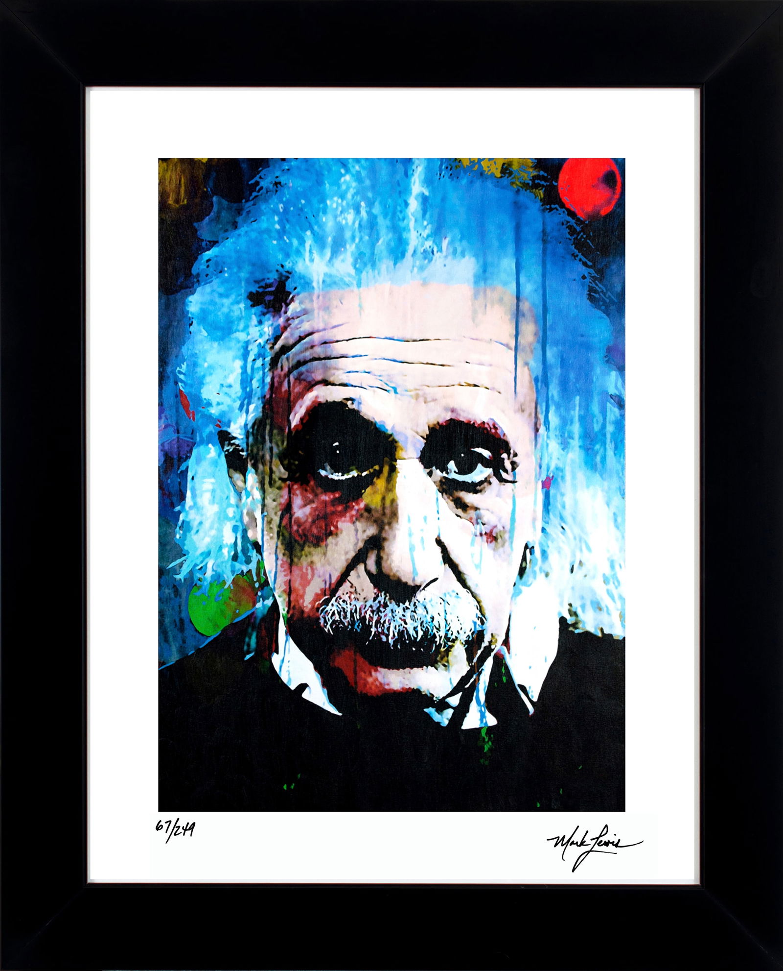 Albert Einstein - Questioning Tomorrow Mark Lewis Signed LE Cy Young Ancestor (1 of 6)