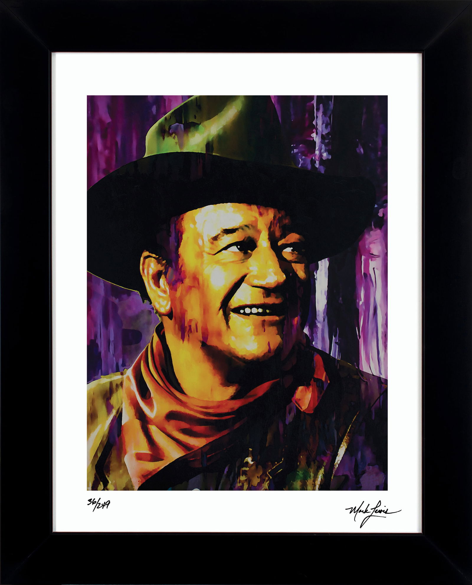 John Wayne - Brilliant Dawn Mark Lewis Signed LE Cy Young Ancestor (1 of 6)