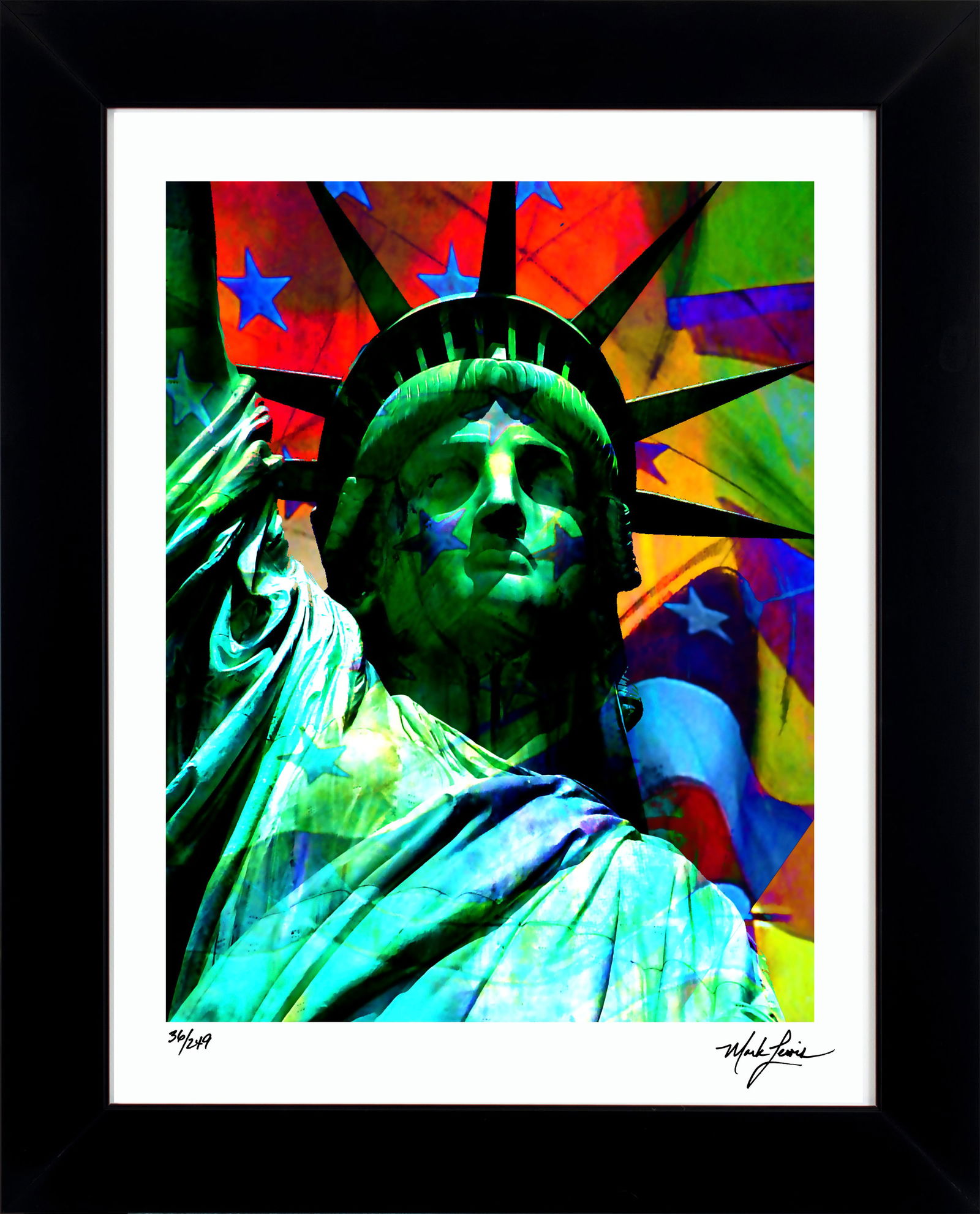 Statue Of Liberty - Lady Liberty Mark Lewis Signed LE Cy Young Ancestor (1 of 6)