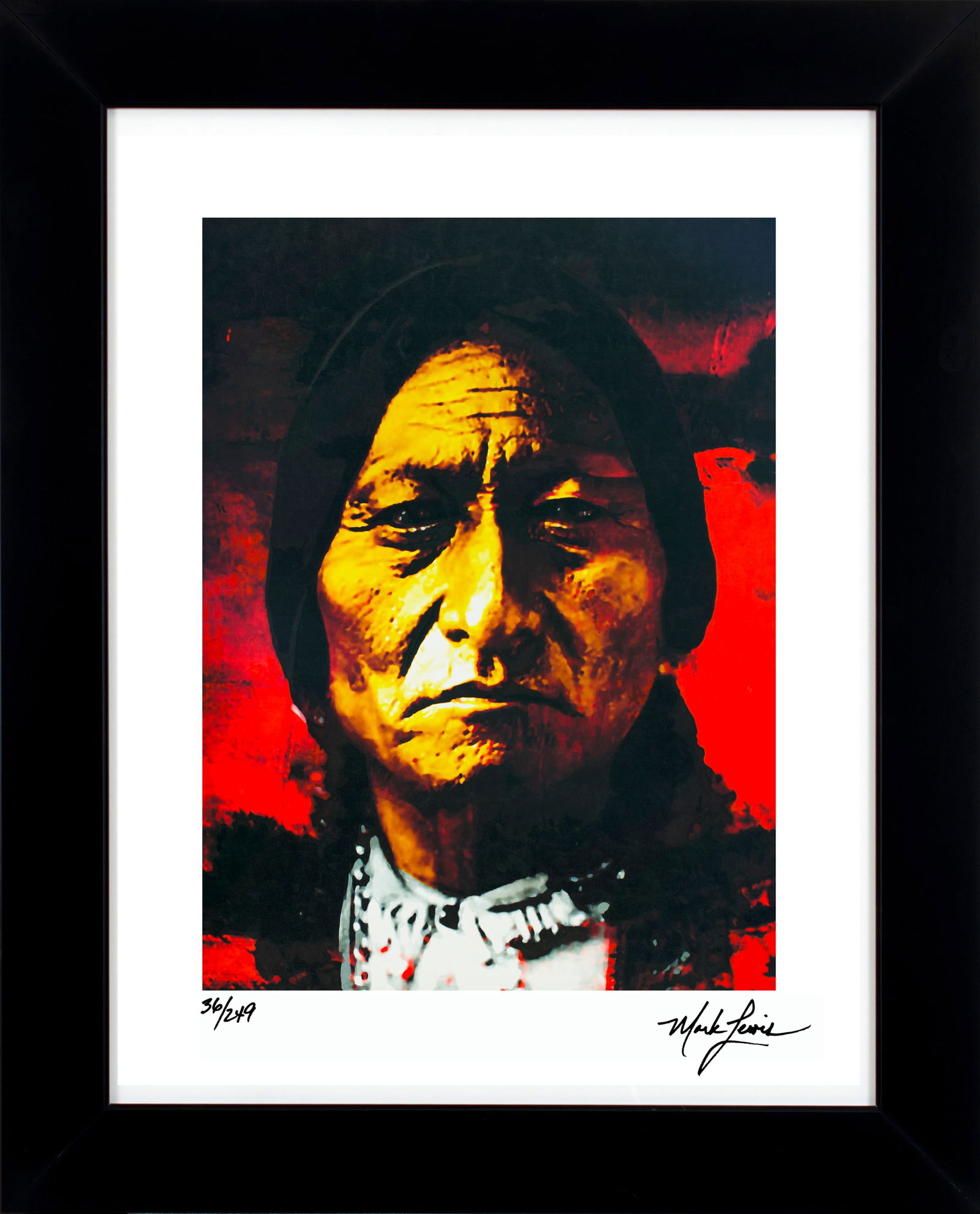 Sitting Bull - Behold The Sun Mark Lewis Signed LE Cy Young Ancestor (1 of 6)
