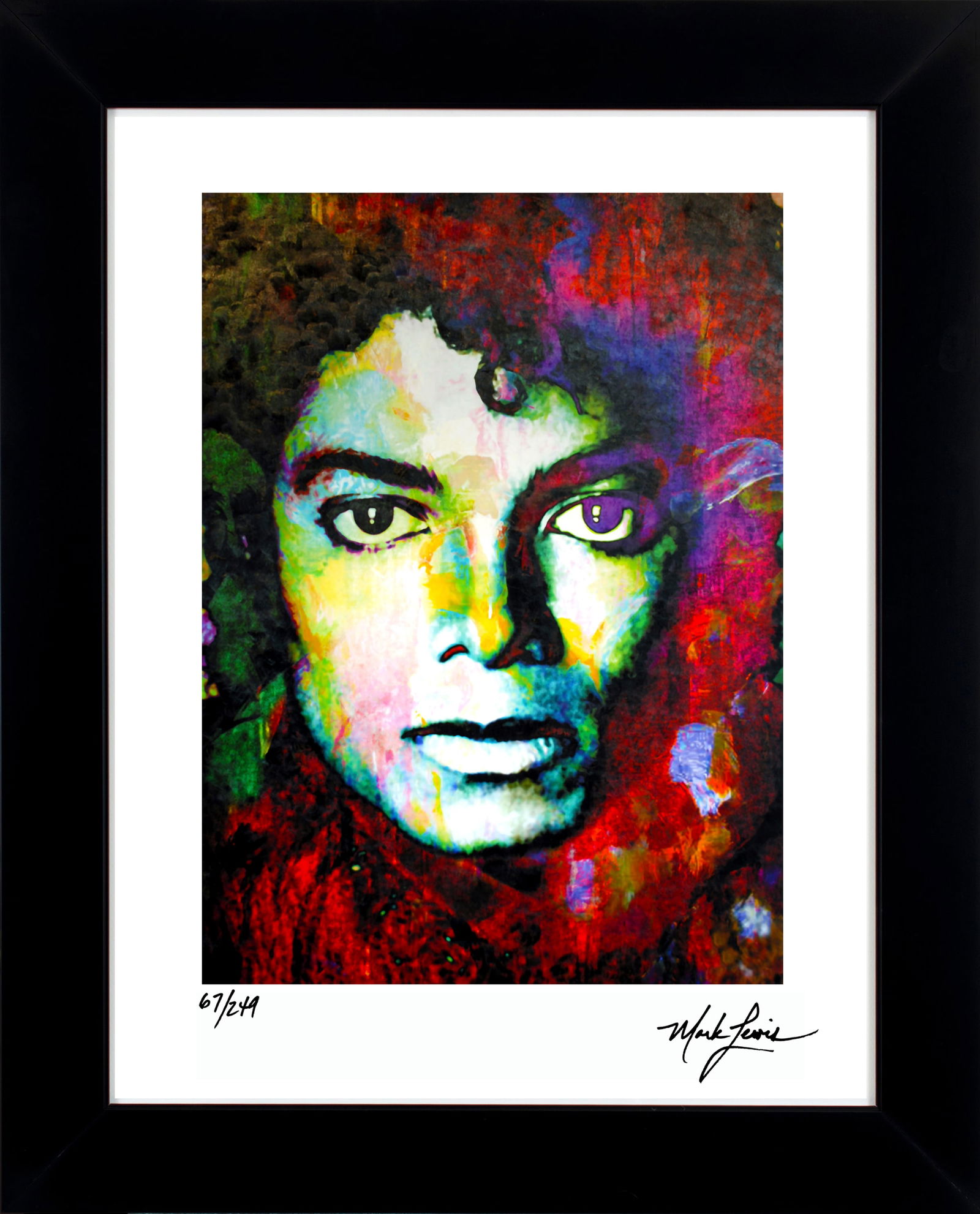 Michael Jackson - Michael Jackson Study 1 Mark Lewis Signed LE Cy Young Ancestor (1 of 6)