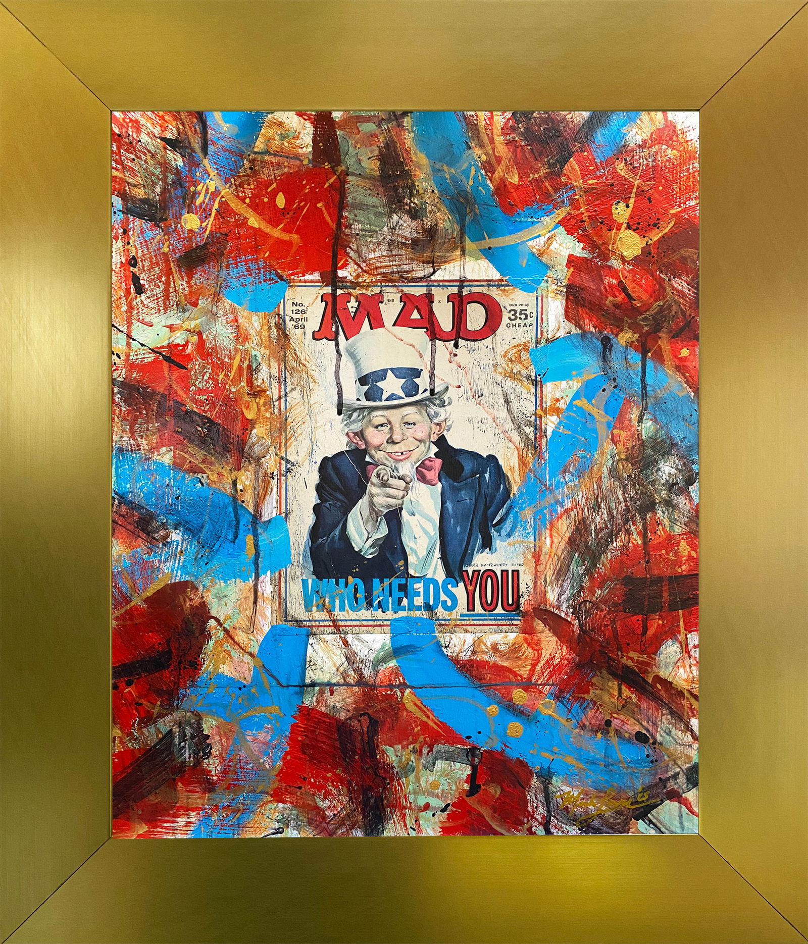 Mark Lewis Original "Who Needs You" – Acrylic Glass Pop Art (Descendant of Cy Young) (1 of 6)