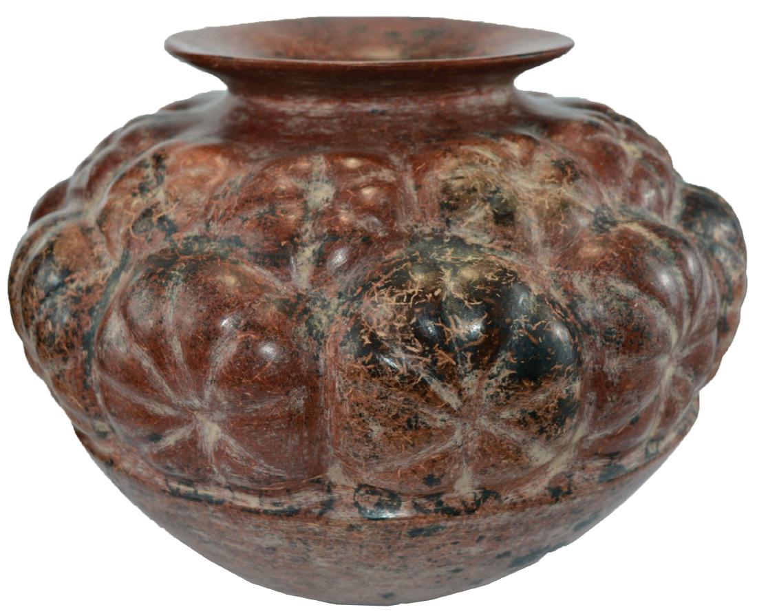 10 3/4" D. Peyote Jar.  Colima, MX.  500 BC-500 AD. (1 of 4)