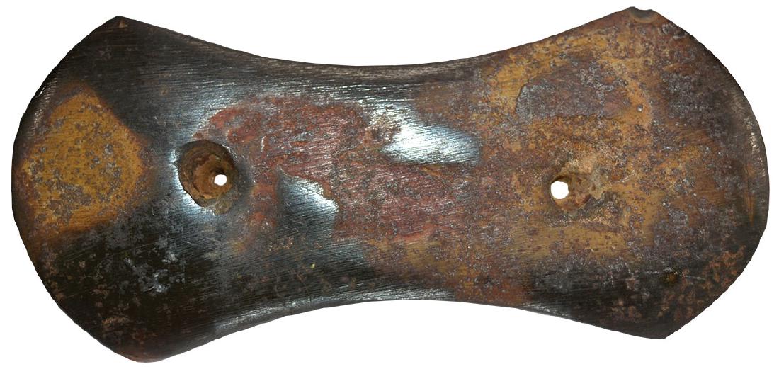 4 3/8" Hematite Bi-Concave Gorget.  Wayne Co, TN. (1 of 2)