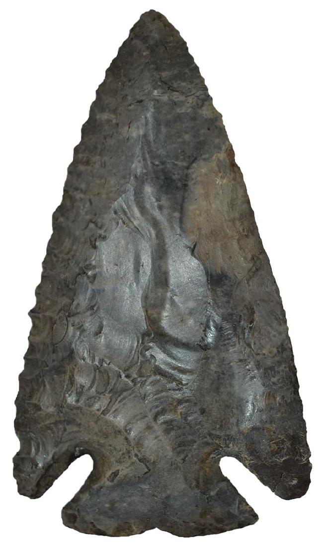 3 5/16" Diagonal Notch.  Knox Co, OH.  Nice example. (1 of 3)