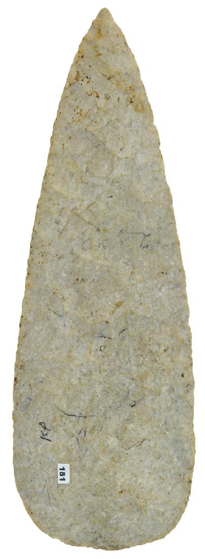 5 7/8" Cobbs.  Cole Co, MO.  Davis G10 COA.  Very thin. (1 of 4)