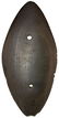 6" Brown Slate Bi-Pointed Gorget. Pictured in July