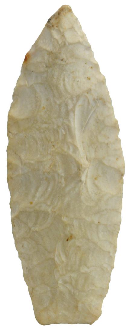 2 3/4" Agate Basin.  IL.  Thin.  Burlington Chert. (1 of 3)