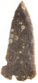 4 1/8" Corner Tang Knife. Travis Co, TX. Rogers COA.