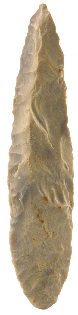 2 Archaic Knives (4" Harahay & 3 3/4" Two Bevel). (1 of 6)