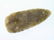 309: 4 1/8" Chalcedony Adena Cache Blade. OH. COA.