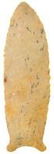 4 3/8" Beaver Lake. Jefferson Co, IN. Tan chert. - 2