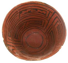 6 3/4"  H. Puerco Black on Red Kettle.  AZ.  Rare type. (1 of 4)