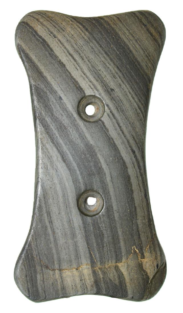 3 3/16" Bi-Concave Gorget.  Ohio.  Davis G8 COA (1 of 3)